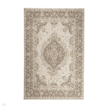 County Medallion Natural In-Outdoor Flatweave Rug-Melrose-Rug Love - The Most Loved Rug Store
